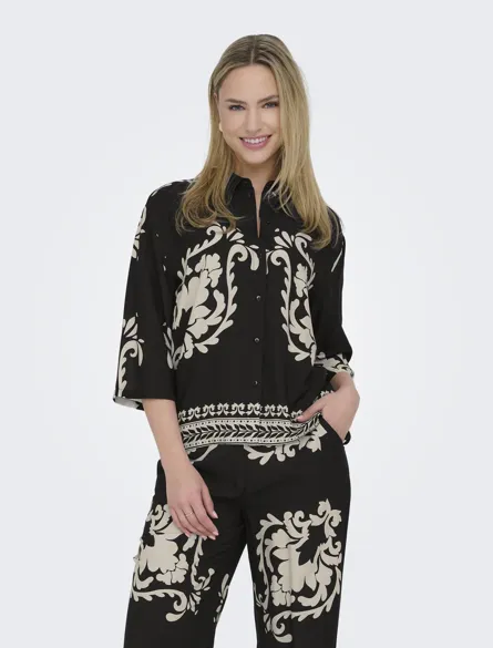 JDYMAGGIE LIFE LOOSE 3/4 SHIRT WVN