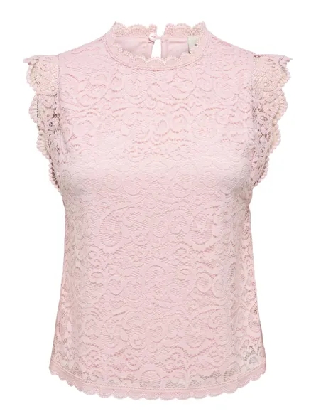 JDYLOTAS S/L LACE TOP JRS NOOS