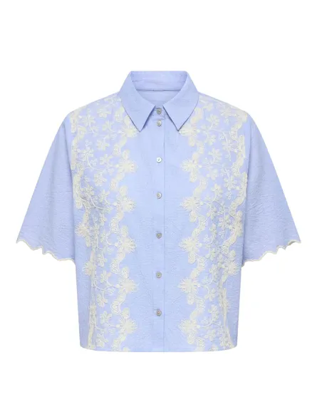 STUSIENA S/S EMB SHIRT WVN