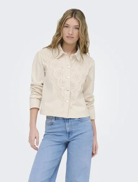 ONLELSA CROCHET SHIRT JACKET CC OTW