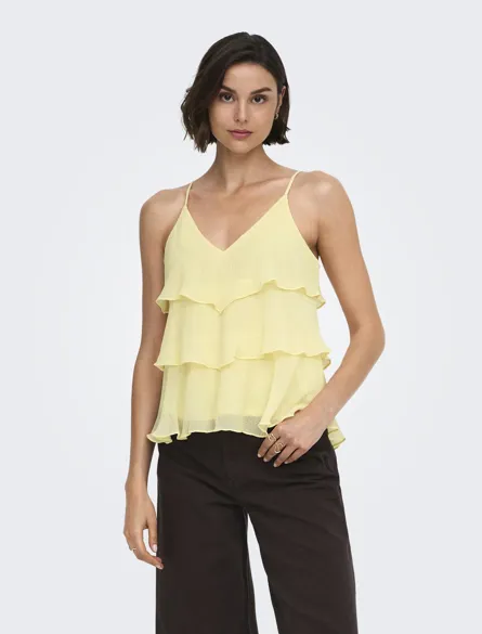 ONLLINN LIFE FLOUNCE SINGLET WVN NOOS