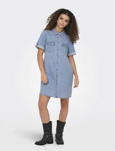 ONLLISA S/S DNM DRESS GUA NOOS