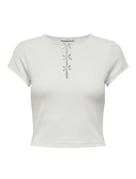 PGTIFFANY T-Shirt mit Schleife für den Alltag