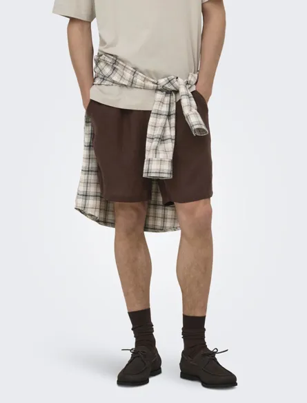 ONSLAURENCE LINEN BLEND SHORTS NOOS