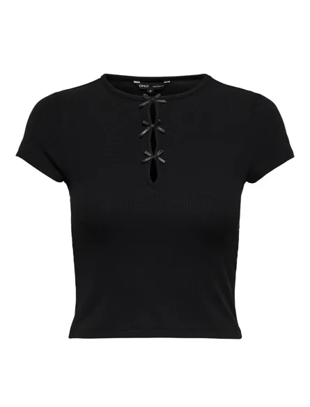 PGTIFFANY T-Shirt mit Schleife für den Alltag