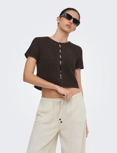 JDYCHRISTINE S/S SHORT CARDIGAN KNT