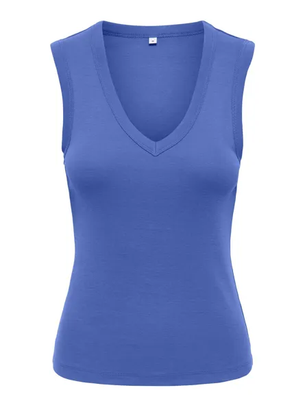ONLRINA V-NECK TANK TOP S/L JRS NOOS