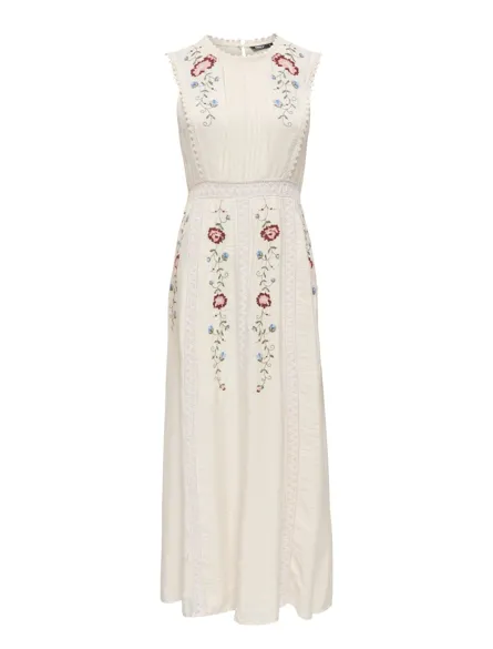 PGNOLA S/L LONG DRESS WVN CS