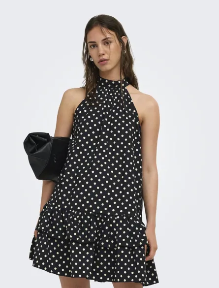 ONLZAZIE S/L SHORT FRILL DRESS WVN EX