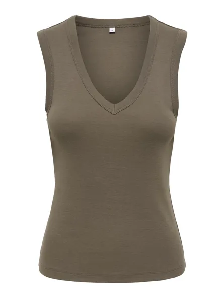 ONLRINA V-NECK TANK TOP S/L JRS NOOS
