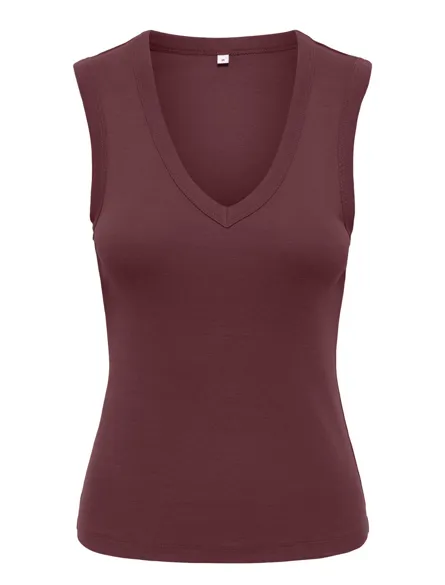 ONLRINA V-NECK TANK TOP S/L JRS NOOS