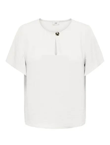 JDYDIVYA LIFE S/S BUTTON TOP WVN DIA