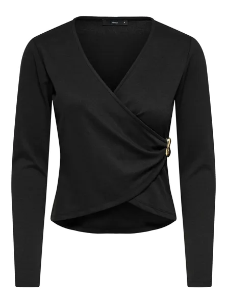 PGALMA L/S WRAP TOP JRS