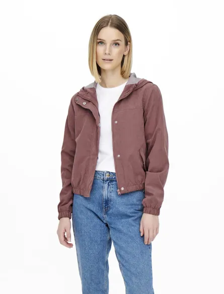 JDYHAZEN Kurze Jacke mit Kapuze