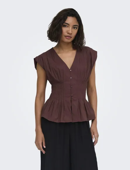 ONLMILA SL WAIST TOP WVN