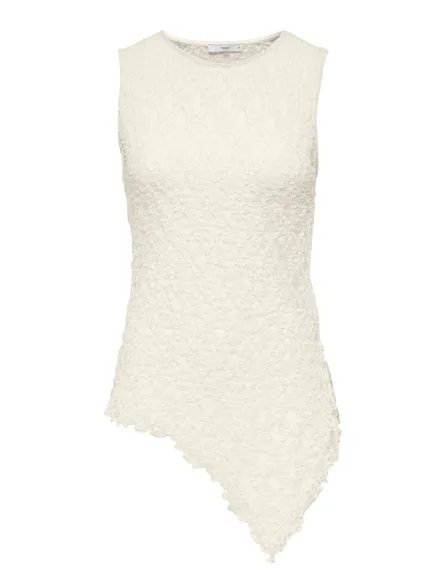 ONLLIVA S/L ASYMMETRIC LACE TOP JRS