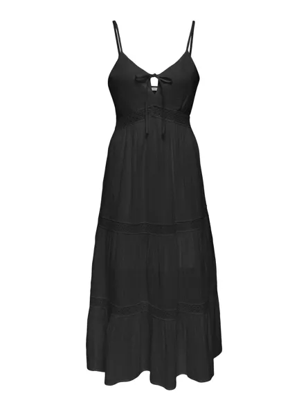 PGGLORIA STRAP LONG DRESS WVN