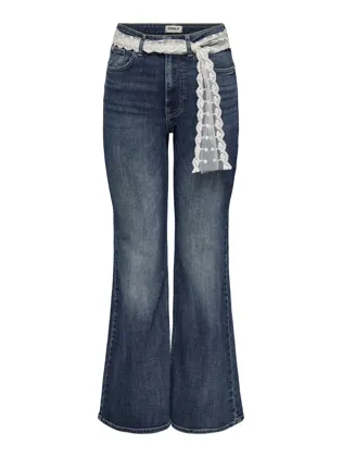 ONLREGENT HW FLARE DNM LACE BELT TAI