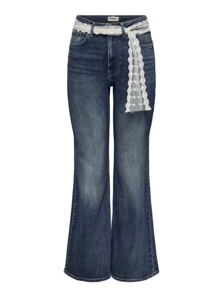 ONLREGENT HW FLARE DNM LACE BELT TAI