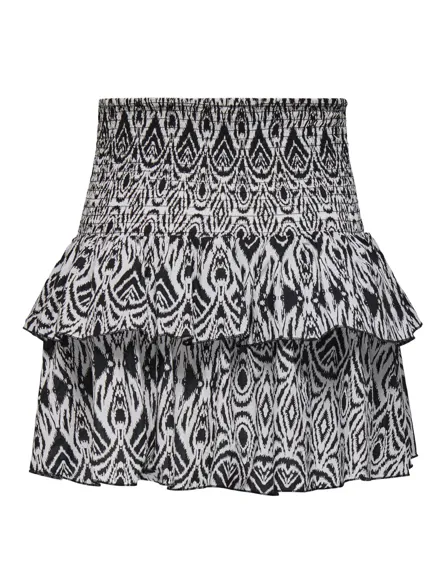 PGWILMA Sommerklart ruffled smock skjørt for stil