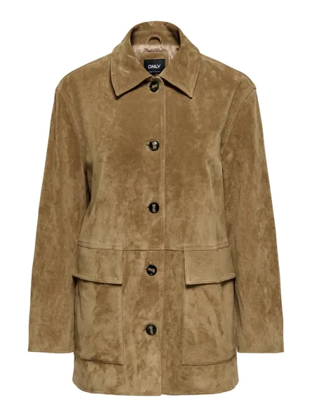 ONLSIENNA REAL SUEDE JACKET OTW