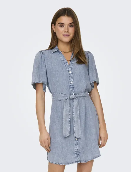 ONLHELENA SS BELTED DNM DRESS QYT