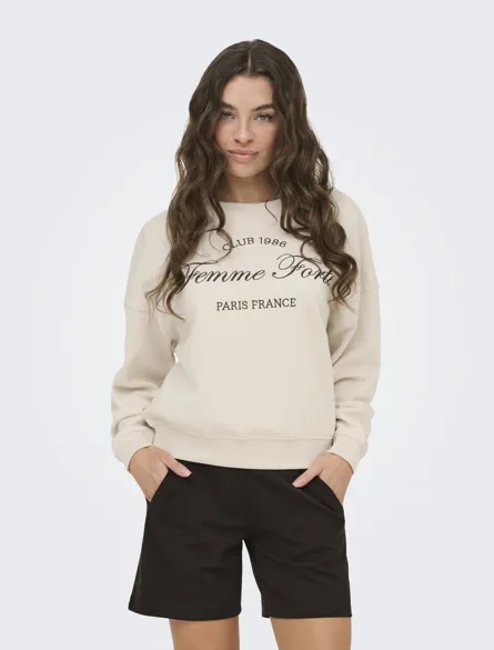 JDYMESA L/S O-NK EMB SWEAT JRS NOOS
