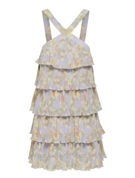 ONLBELNA S/L FRILL SHORT DRESS WVN EX