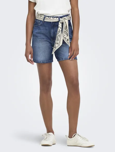 ONLJOSE HW SCARF DNM SHORTS AZG