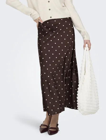JDYHAILEY SATIN MW MIDI SKIRT WVN EXP