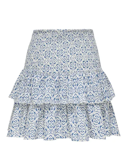 PGWILMA Sommerklart ruffled smock skjørt for stil