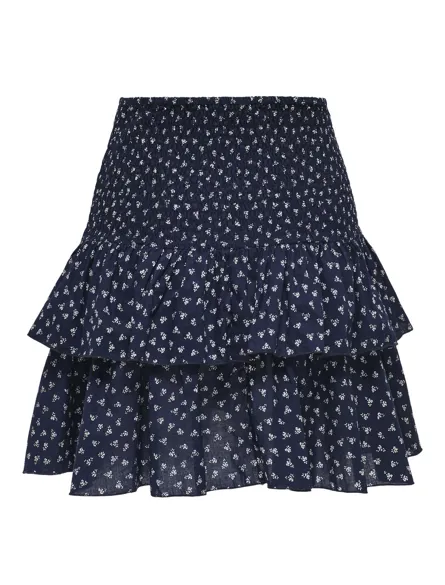 PGWILMA Sommerklart ruffled smock skjørt for stil