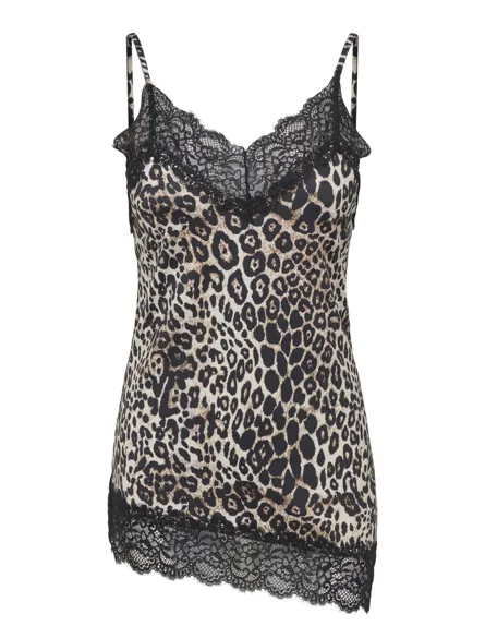PGLONE AOP ASSYMETRIC LACE SINGLET JRS