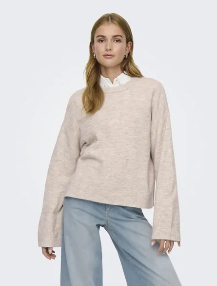 ONLSIMONI L/S O-NECK PULLOVER KNT NOOS