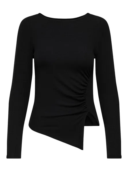 ONLVIC L/S SIDE DETAIL TOP CS JRS
