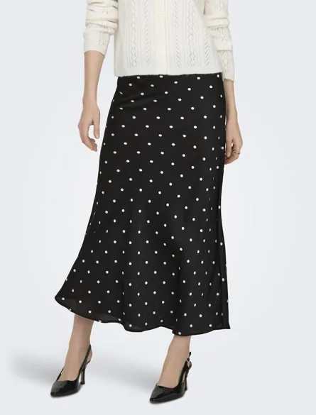 JDYHAILEY SATIN MW MIDI SKIRT WVN EXP