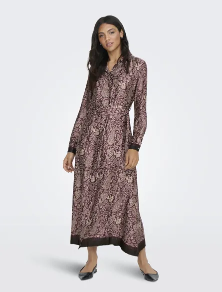 ONLJANE LIFE L/S BELT SHIRT DRESS WVN