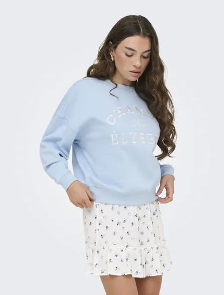 JDYMESA L/S O-NK EMB SWEAT JRS NOOS