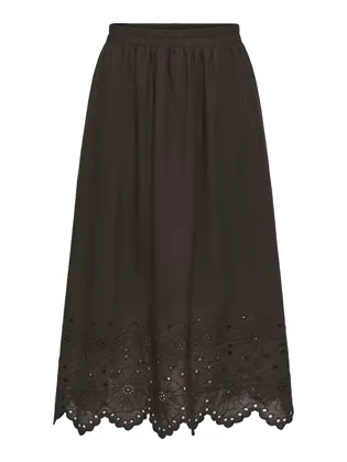 STUAMBER EMB SKIRT WVN