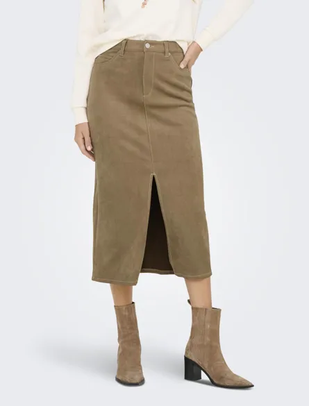 ONLSTINA LIFE MW FAUX SUEDE SKIRT PNT 2