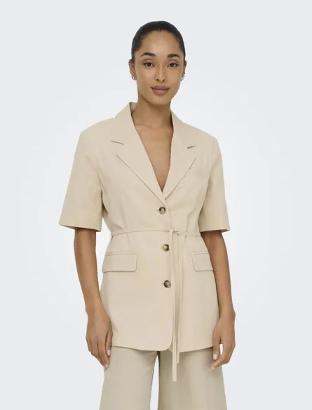 JDYNAOMI LINEN S/S BELT BLAZER TLR