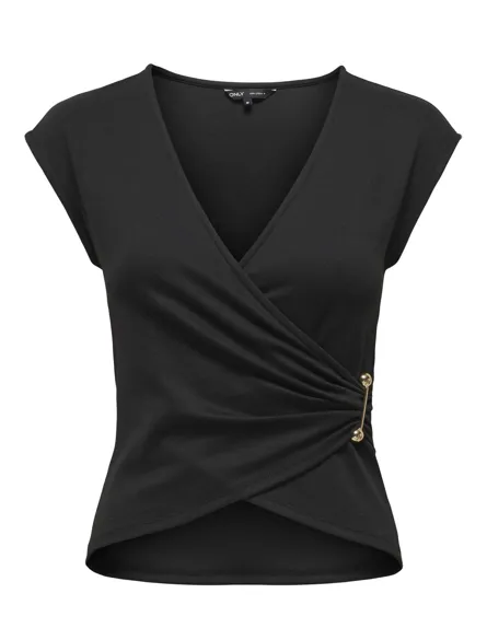 PGMATILDA S/L DRAPED TOP JRS