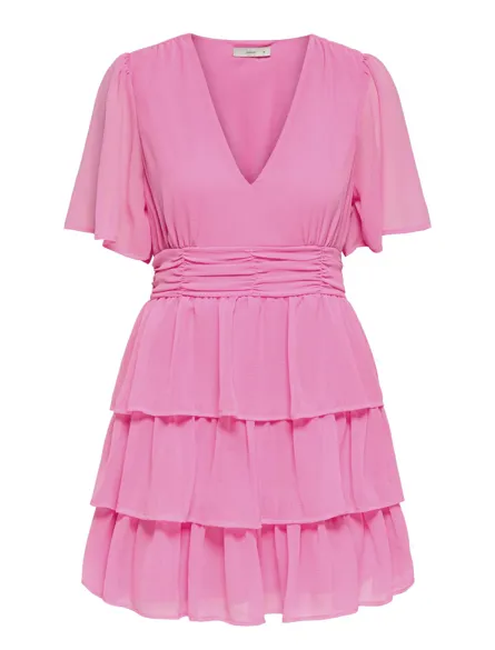 PGMONICA S/S SHORT DRESS WVN CS