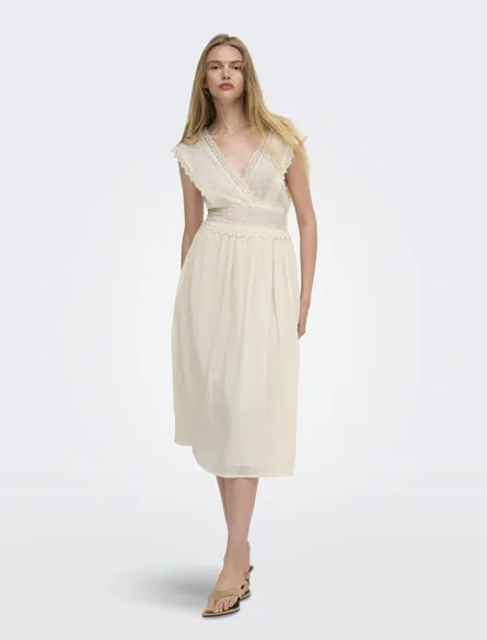 PGVIVA S/S MIDI DRESS WVN
