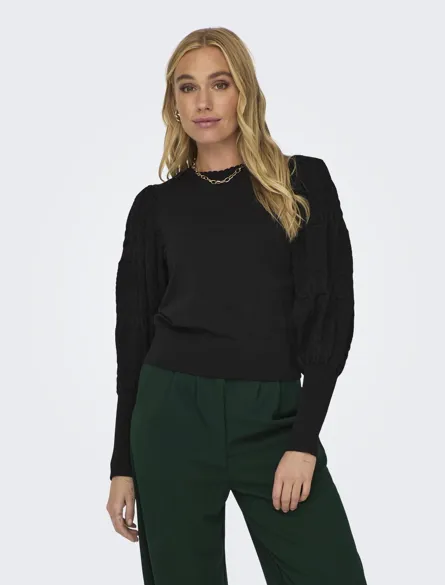 ONLMELITA L/S O-NECK PULLOVER RP KNT