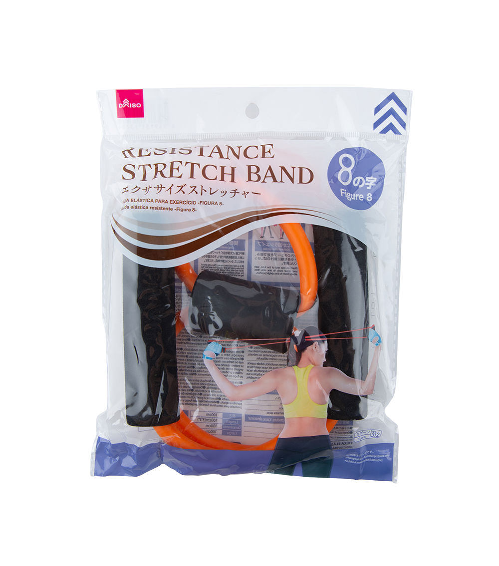 8-Shape Resistance Exercise Stretcher, Orange & Black