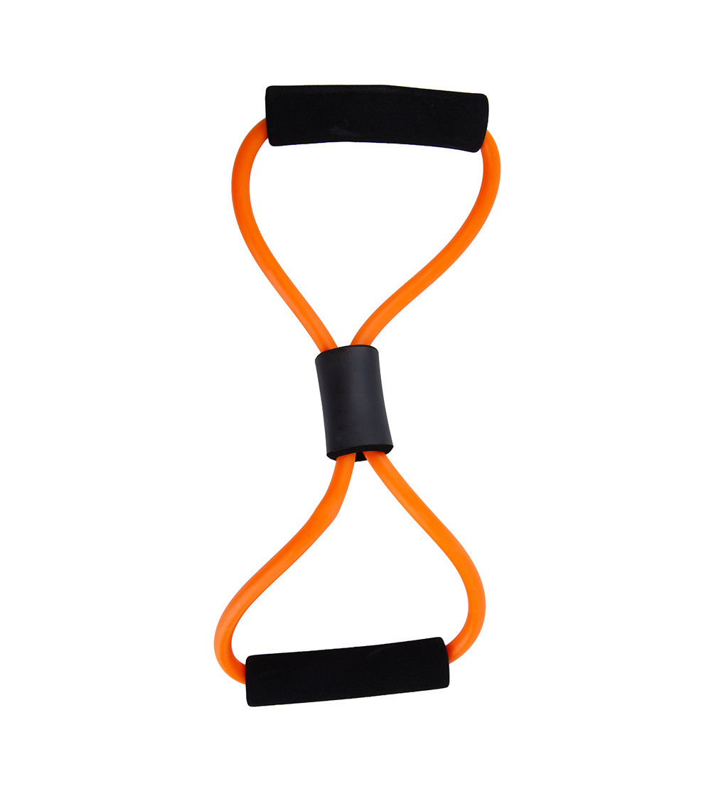 8-Shape Resistance Exercise Stretcher, Orange & Black