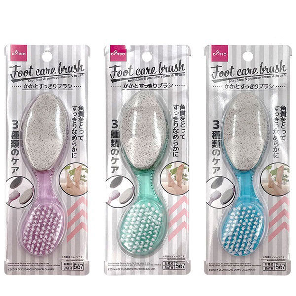 Foot Care Brush with Pumice Stone - Assorted (1 pc)
