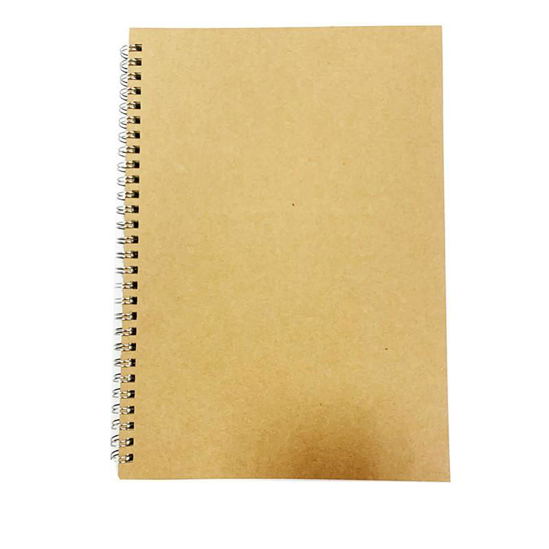 Double Ringed Spiral Notebook -B5 - Craft Cover - 60 Pages-