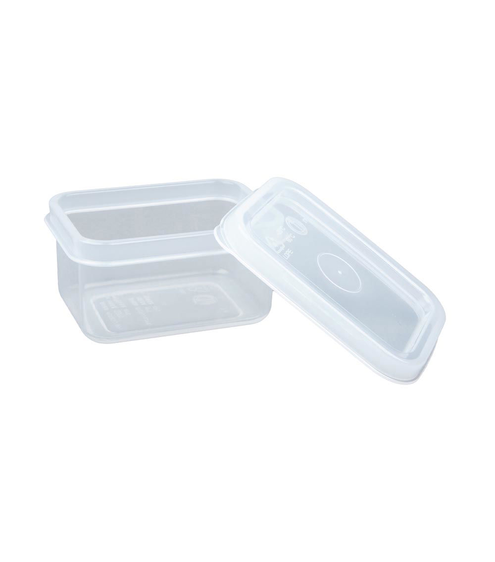 Rectangular Mini Containers, Clear (4 pcs) - 70ml